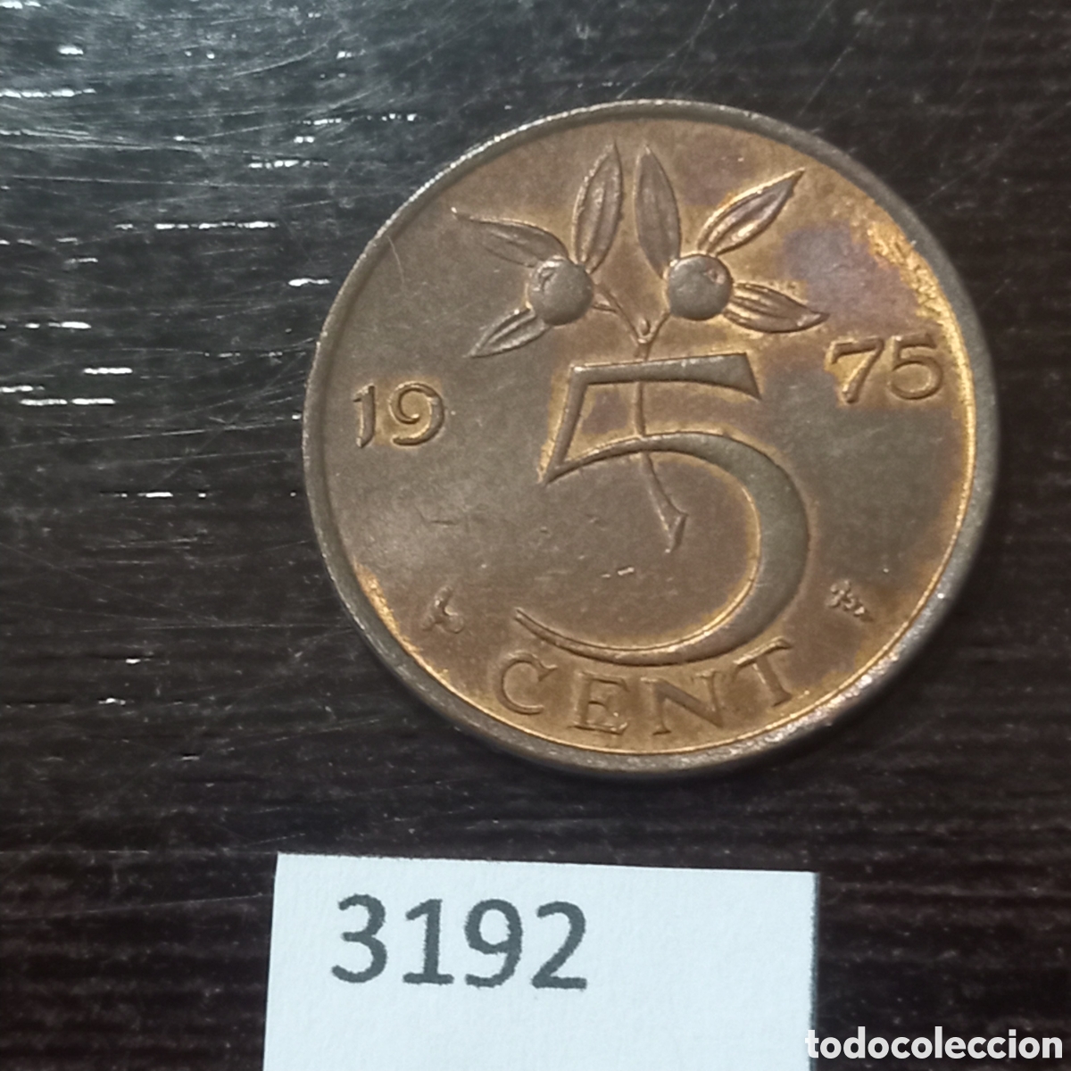 Monedas antiguas de Europa: Holanda 5 c&eacute;ntimos 1975 - Foto 2