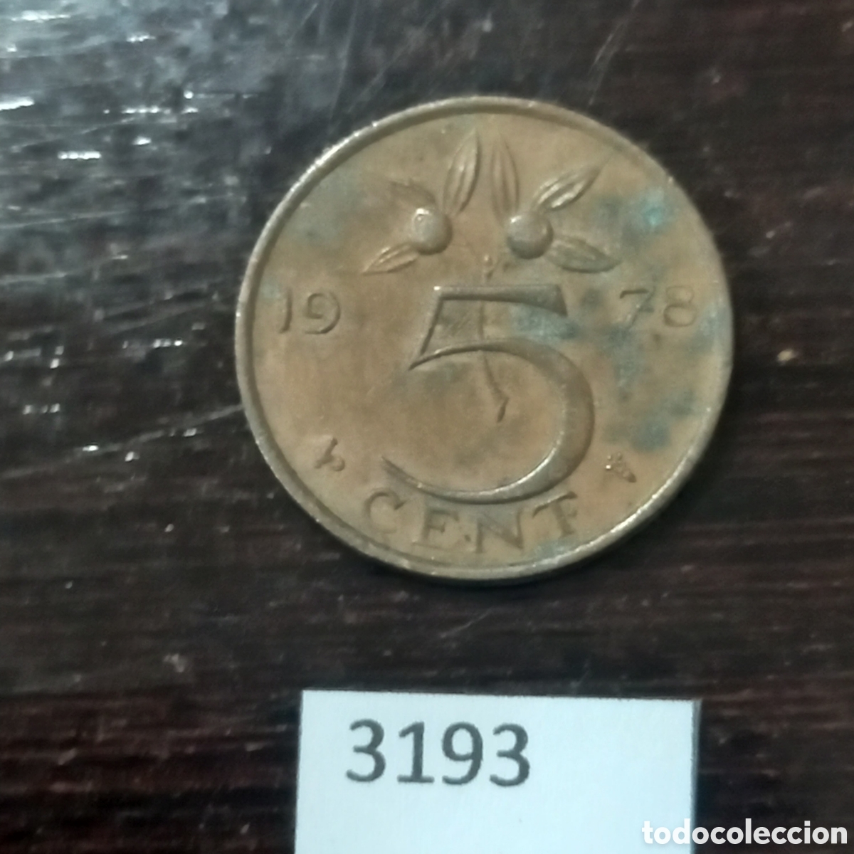 Monedas antiguas de Europa: Holanda 5 c&eacute;ntimos 1978 - Foto 2