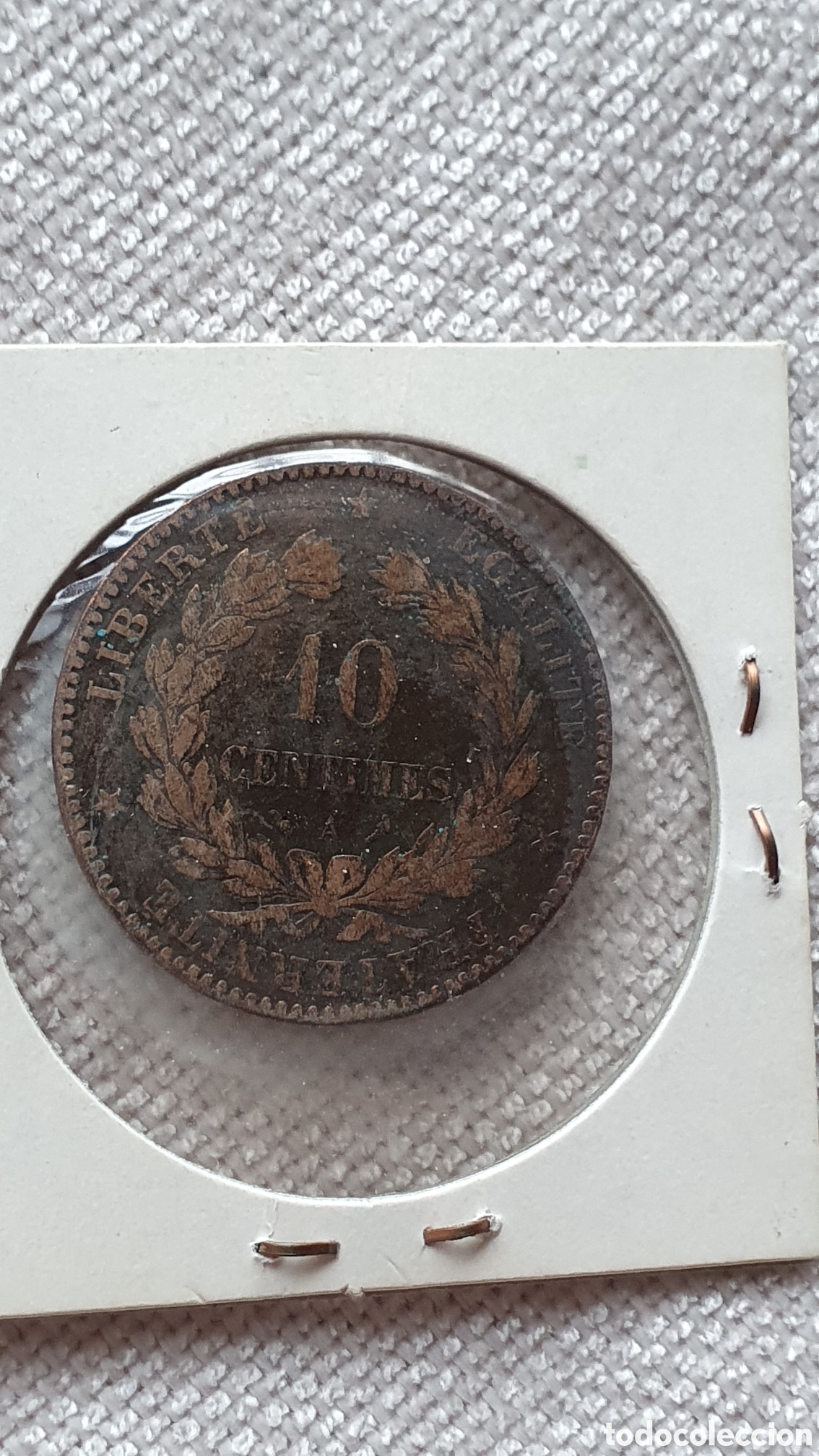 Monedas antiguas de Europa: Francia 10 centimos 1897 - Foto 2