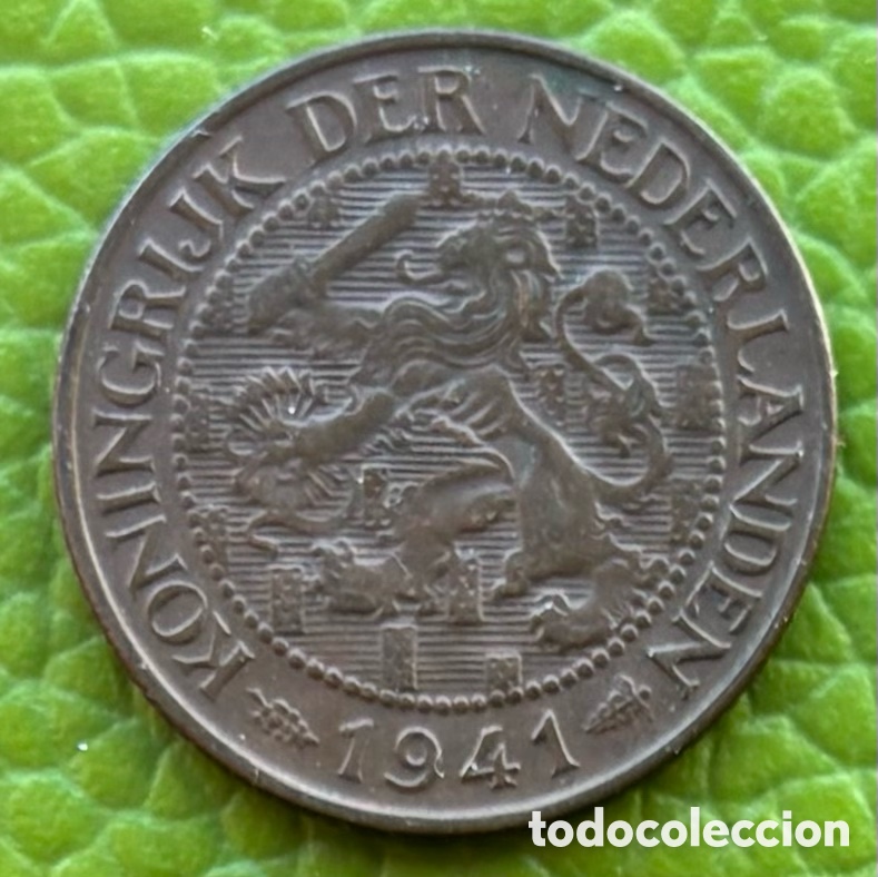 Monedas antiguas de Europa: HOLANDA. GUILLERMINA. UN CENTIMO. 1941. - Foto 1