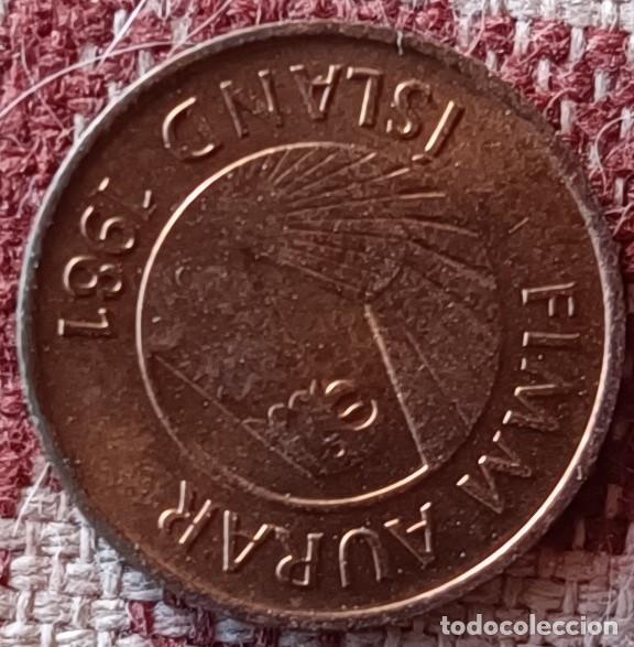 Monedas antiguas de Europa: Moneda de 5 eyrir de 1981 - Islandia - Foto 1