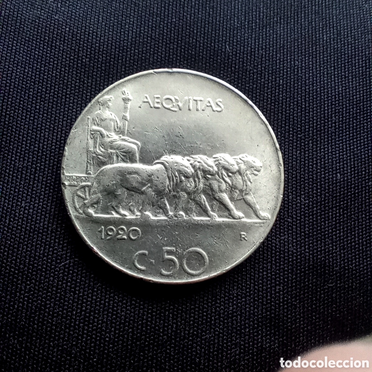 Alte M&uuml;nzen aus Europa: ITALIA 50 CENTS 1920