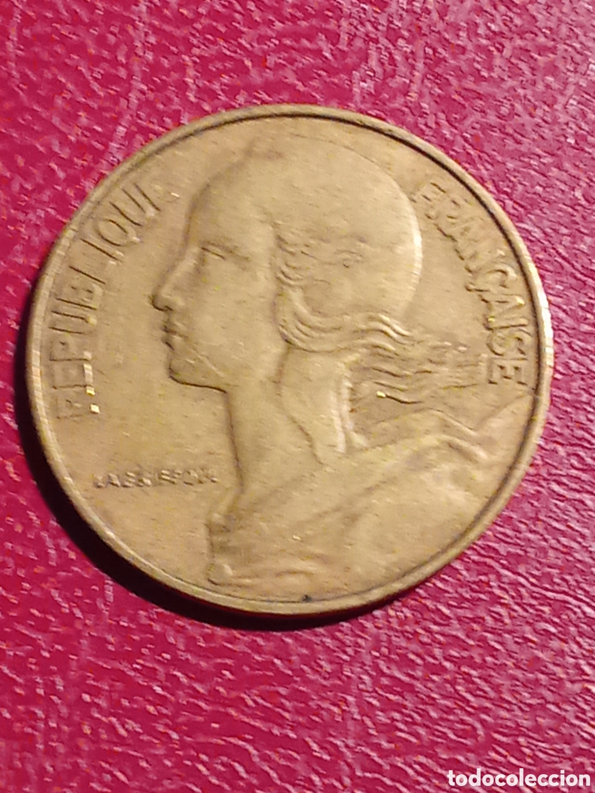 Monedas antiguas de Europa: Moneda de 20 centimes Francia 1964 - Foto 1