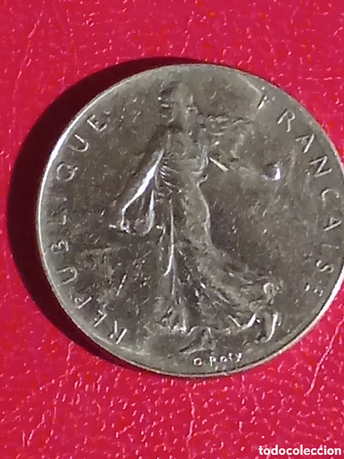 Monedas antiguas de Europa: Moneda de 1 franc Francia 1961 - Foto 1
