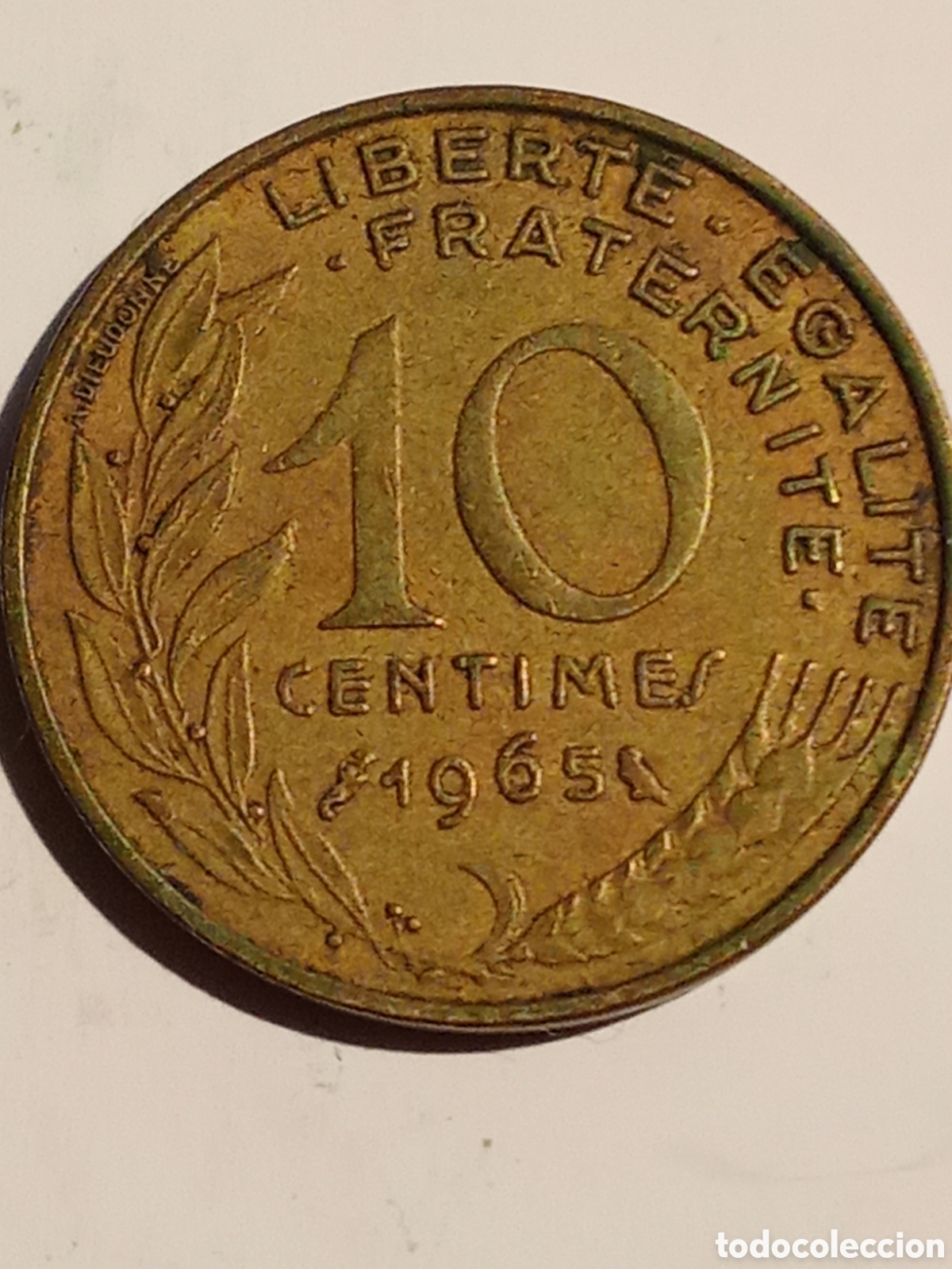 Monedas antiguas de Europa: moneda de 10 centimes Francia 1965 - Foto 1