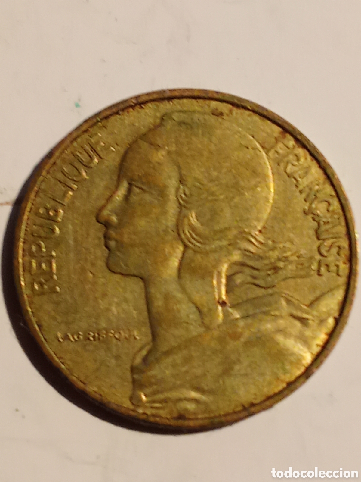 Monedas antiguas de Europa: moneda de 10 centimes Francia 1978 - Foto 2
