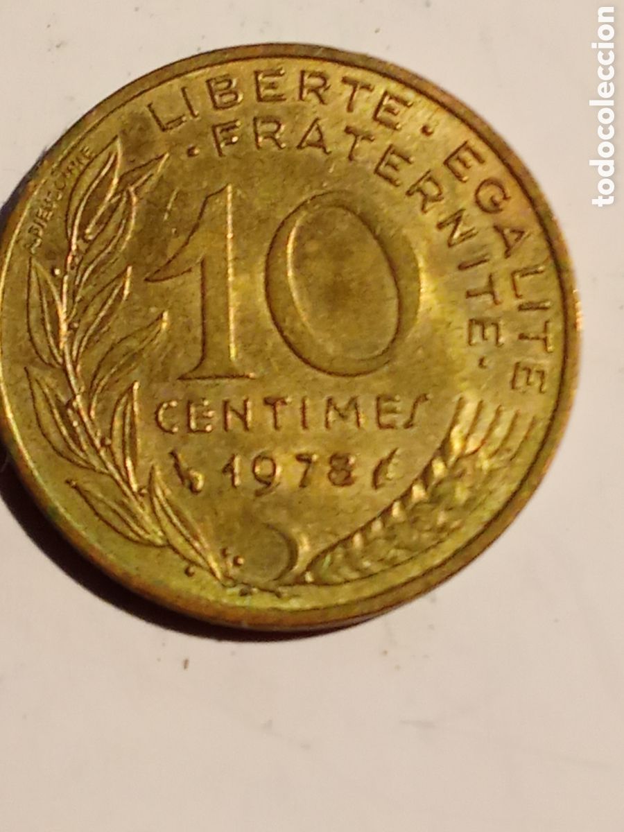Monedas antiguas de Europa: moneda de 10 centimes Francia 1978 - Foto 1