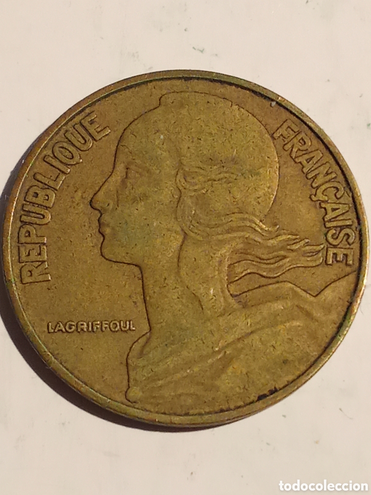 Monedas antiguas de Europa: moneda de 20 centimes Francia 1978 - Foto 2