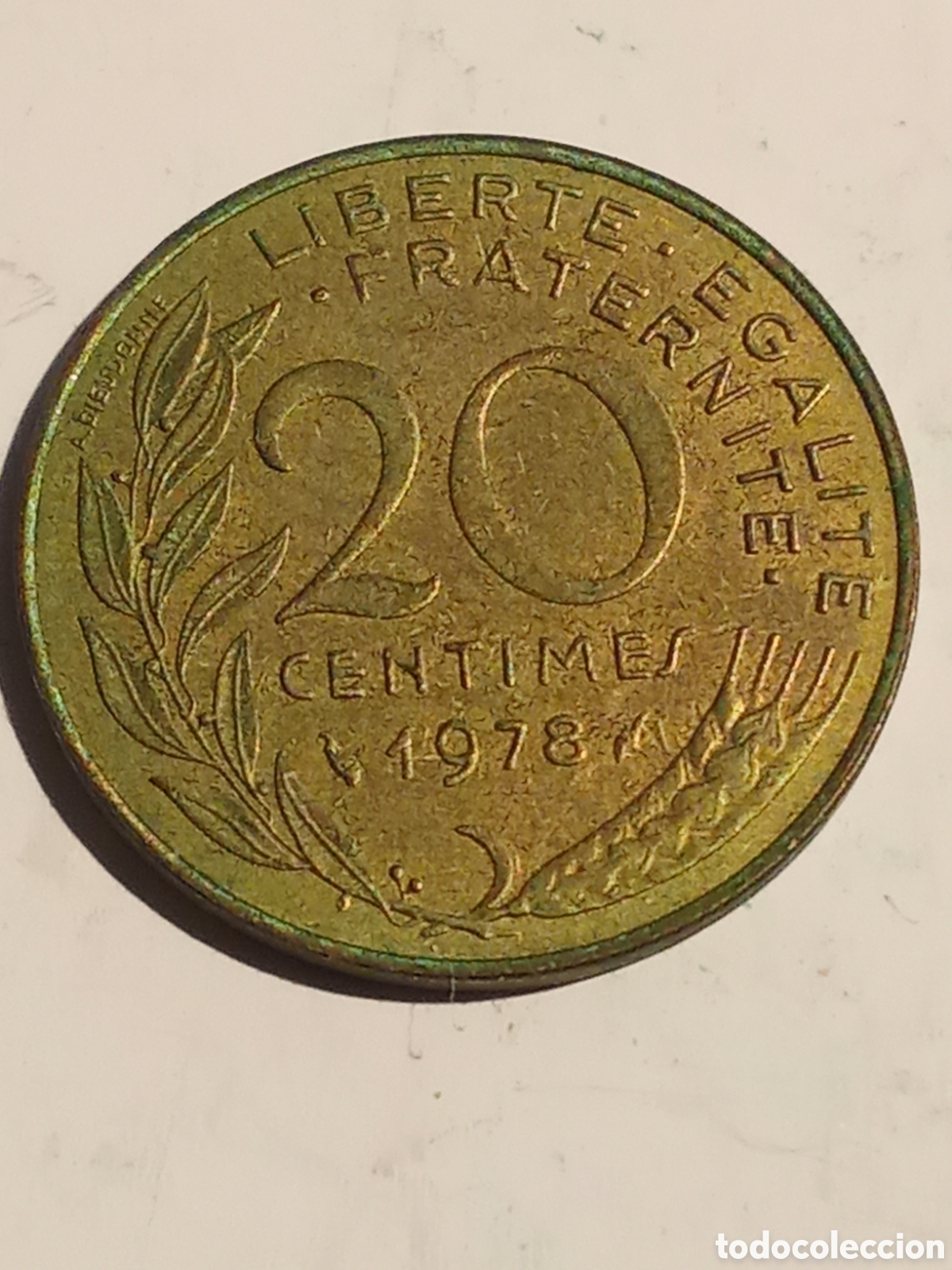 Monedas antiguas de Europa: moneda de 20 centimes Francia 1978 - Foto 1