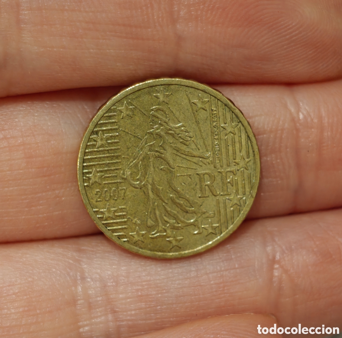Monedas antiguas de Europa: Moneda 0,10&euro; Francia - Foto 1