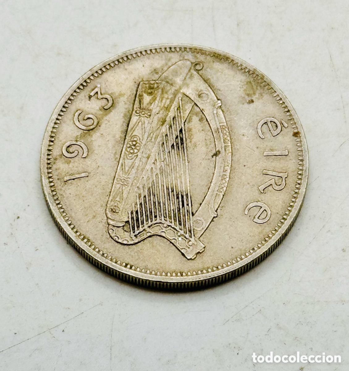 Monedas antiguas de Europa: antigua Moneda Eire Plateada - Foto 1