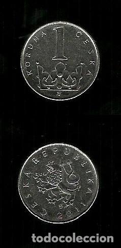 Monedas antiguas de Europa: Moneta Repubblica Ceca - 1 Corona del 2011
