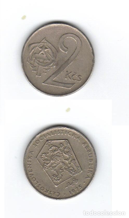 Monedas antiguas de Europa: Moneta Repubblica Ceca - 2 KCS del 1975