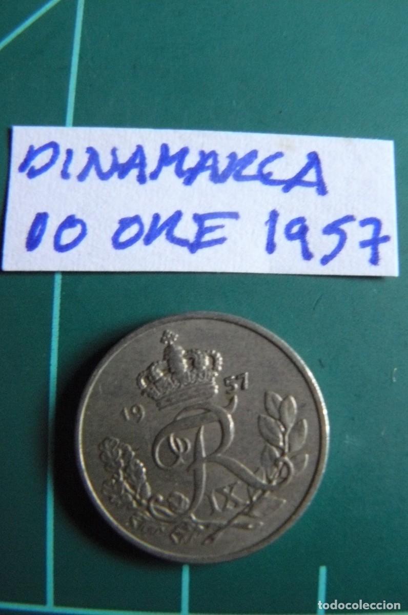 Monedas antiguas de Europa: Moneda de Dinamarca 10 Ore 1957 - Foto 1