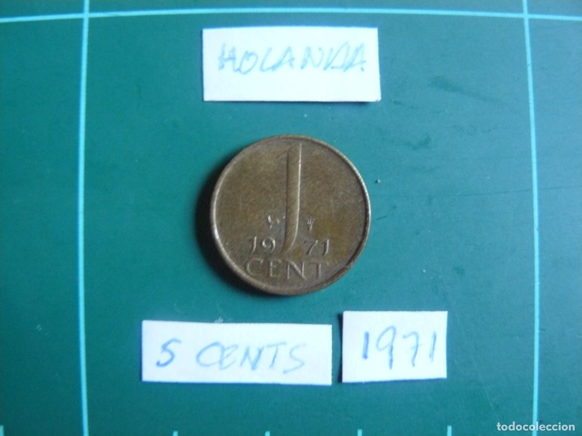 Monedas antiguas de Europa: Moneda de Holanda 1 Cent 1971 - Foto 2