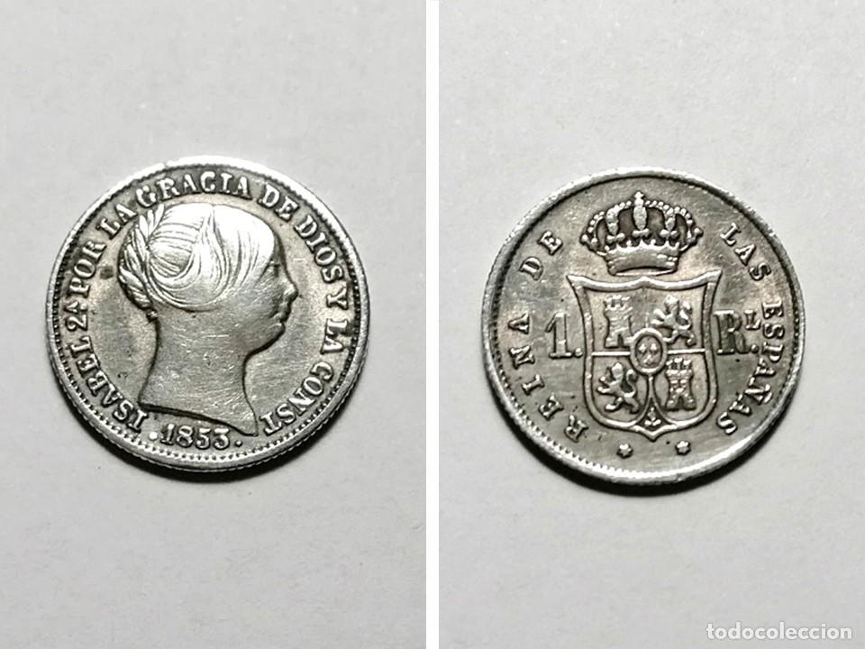 Monedas antiguas de Europa: REAL DE PLATA 1853. ISABEL 2&ordf; - Foto 1
