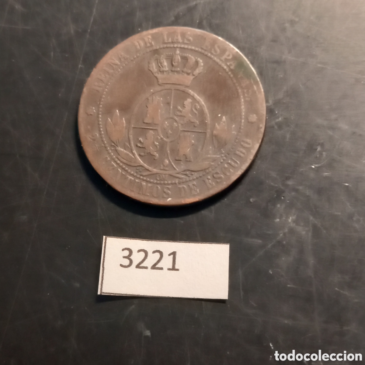 Monedas antiguas de Europa: Espa&ntilde;a 2 1/2 centimos 1868 - Foto 2