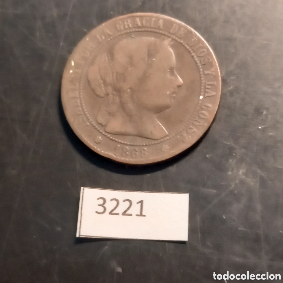 Monedas antiguas de Europa: Espa&ntilde;a 2 1/2 centimos 1868 - Foto 1
