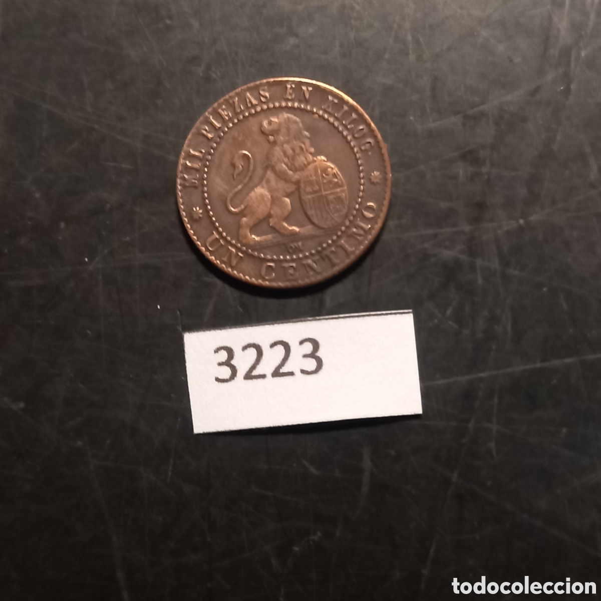 Monedas antiguas de Europa: Espa&ntilde;a 1 c&eacute;ntimos 1870 - Foto 2