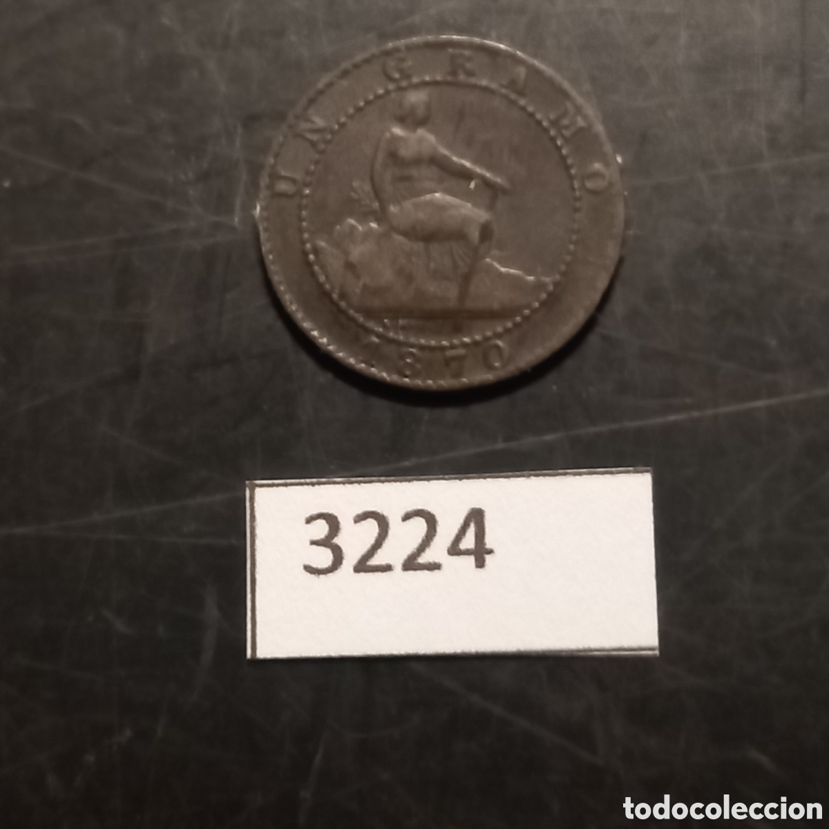 Monedas antiguas de Europa: Espa&ntilde;a 1 c&eacute;ntimos 1870 - Foto 1