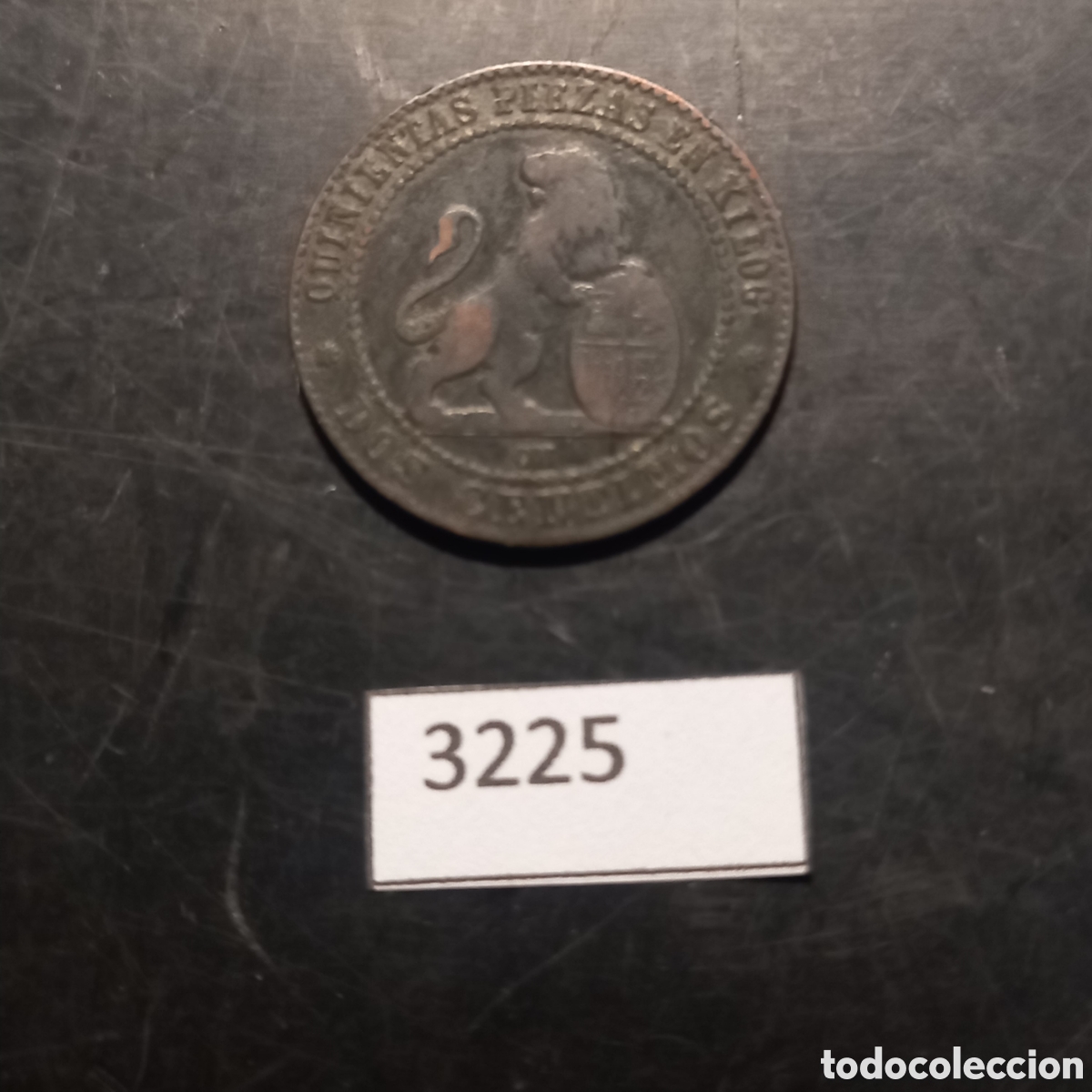 Monedas antiguas de Europa: Espa&ntilde;a 2 c&eacute;ntimos 1870 - Foto 2