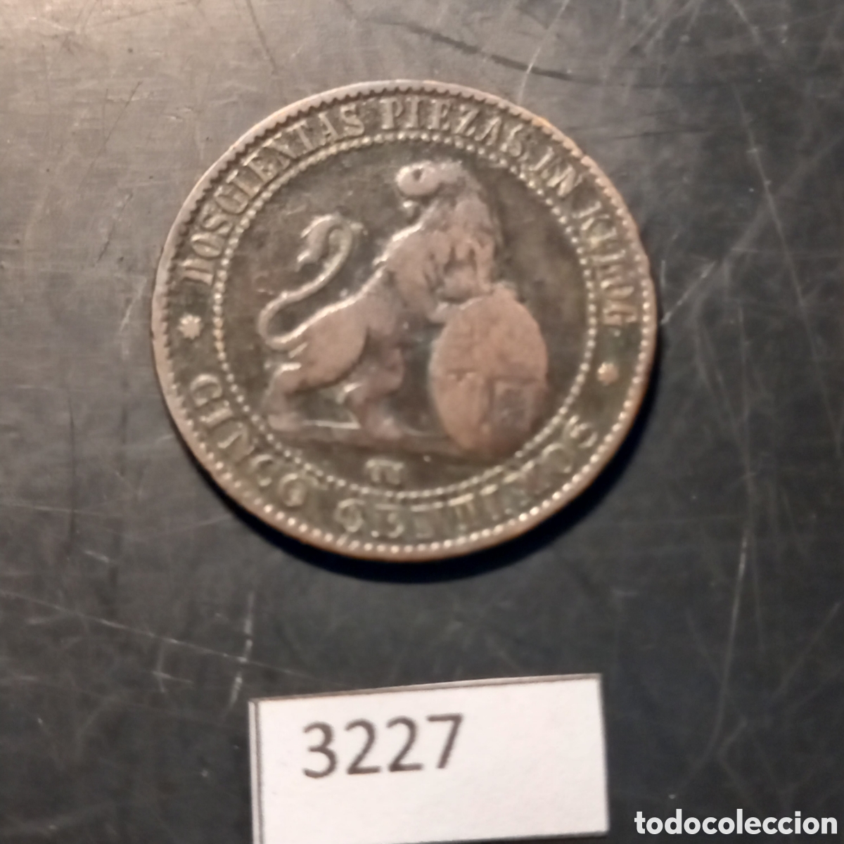 Monedas antiguas de Europa: Espa&ntilde;a 5 c&eacute;ntimos 1870 - Foto 2