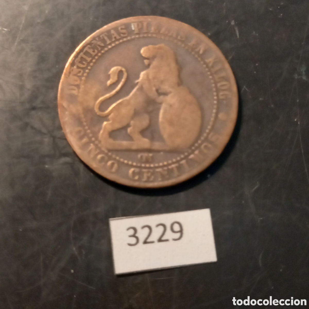 Monedas antiguas de Europa: Espa&ntilde;a 5 c&eacute;ntimos 1870 - Foto 1