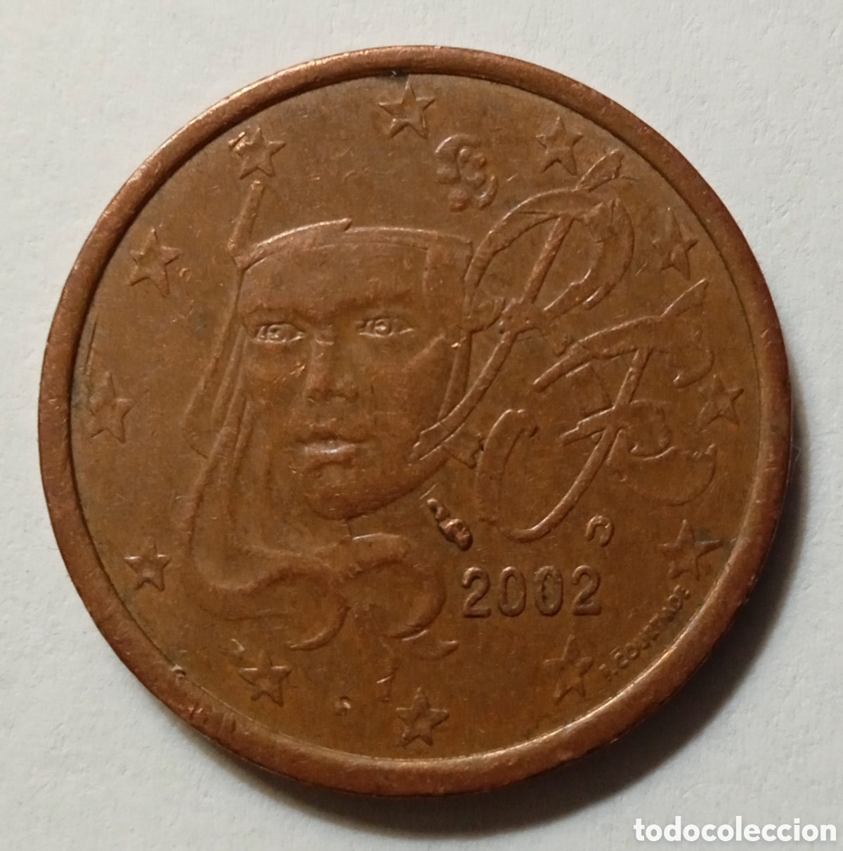 Monedas antiguas de Europa: 5 C&Eacute;NTIMOS/2002 (FRANCIA) - Foto 1