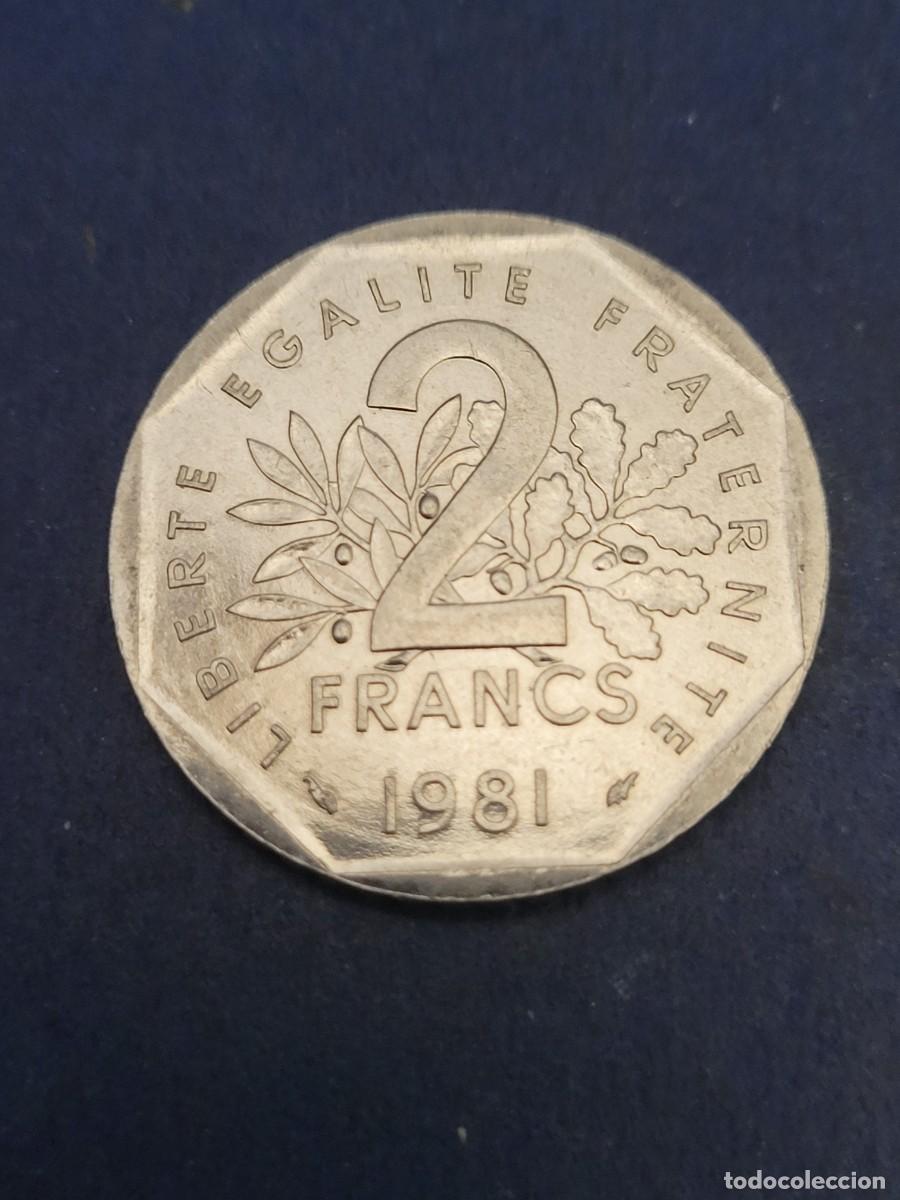 Monedas antiguas de Europa: Moneda 2 francos 1981 Francia - Foto 2
