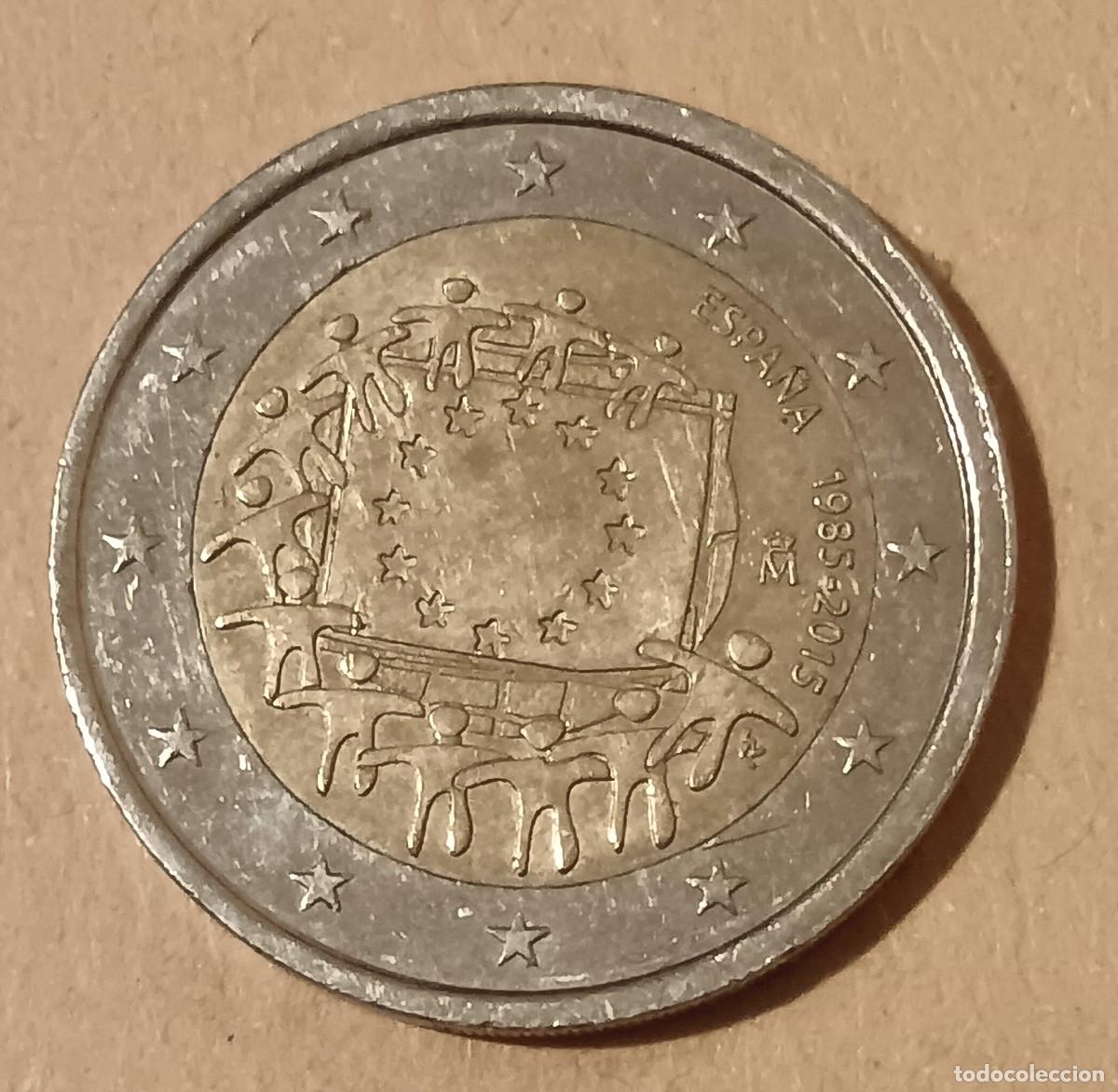 Monedas antiguas de Europa: Espa&ntilde;a-2 euros-2005-Bandera-450.