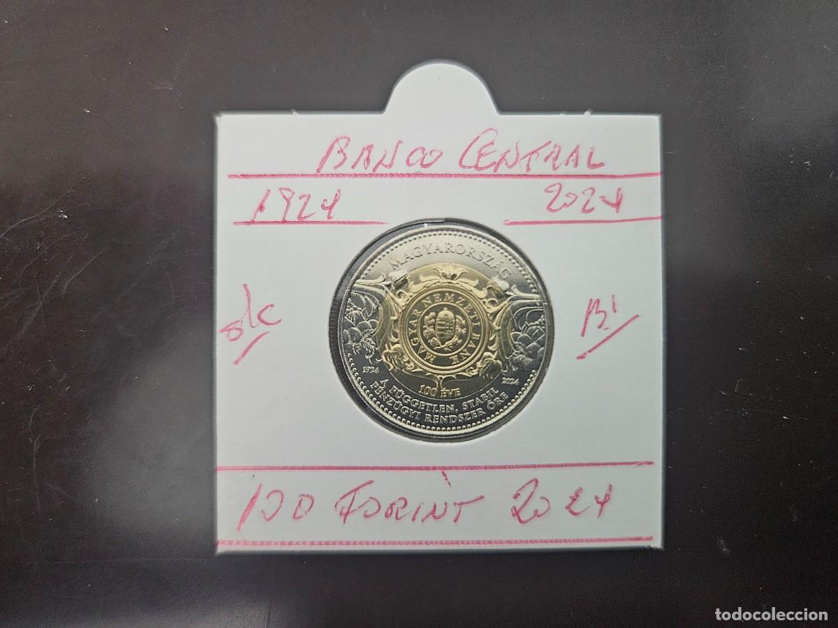 Monedas antiguas de Europa: HUNGRIA 100 FORINT 2024 S/C (BIMETALICA) BANCO CENTRAL DE HUNGRIA 1924-2024