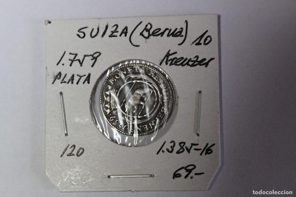 Monedas antiguas de Europa: 10 KREUZER de PLATA de 1759 KM 120 SUIZA BERNA en MBC