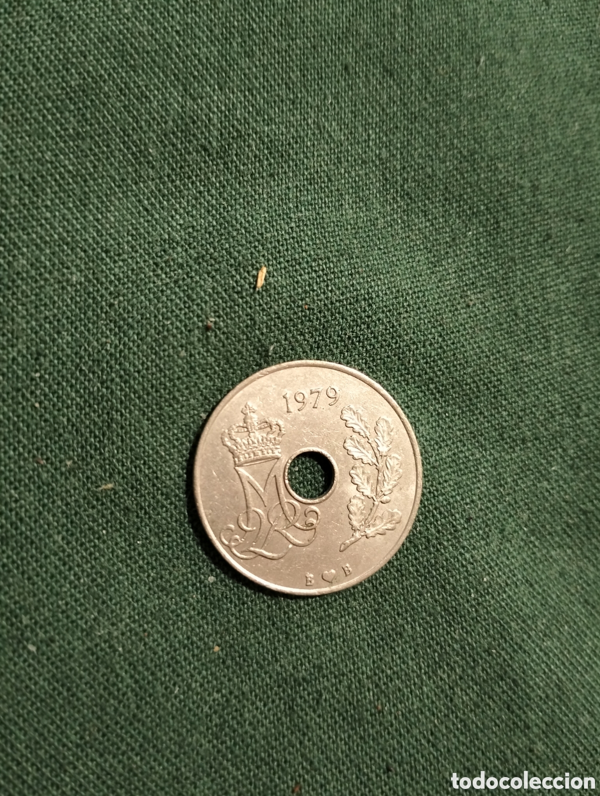 Monedas antiguas de Europa: Moneda Dinamarca - Danmark - 25 Ore - 1979 - Foto 2