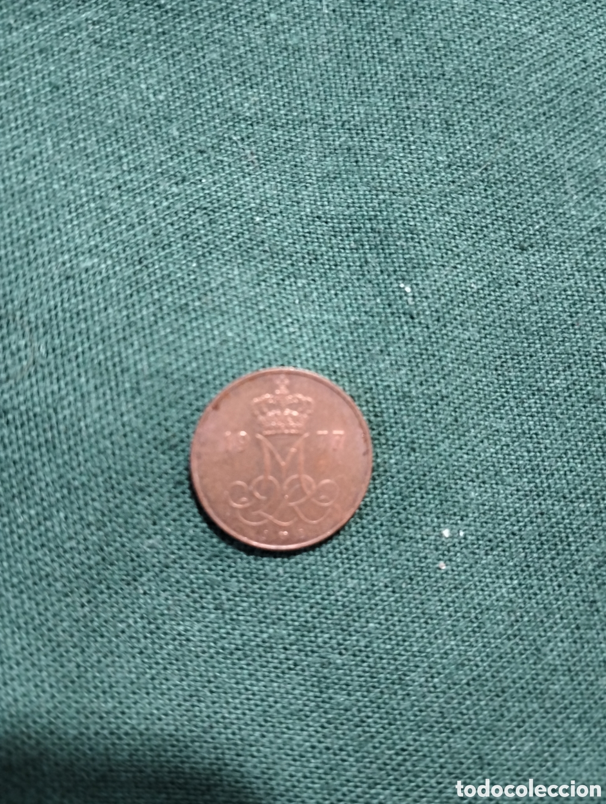 Monedas antiguas de Europa: Moneda DINAMARCA 5 ORE 1977 - Foto 1