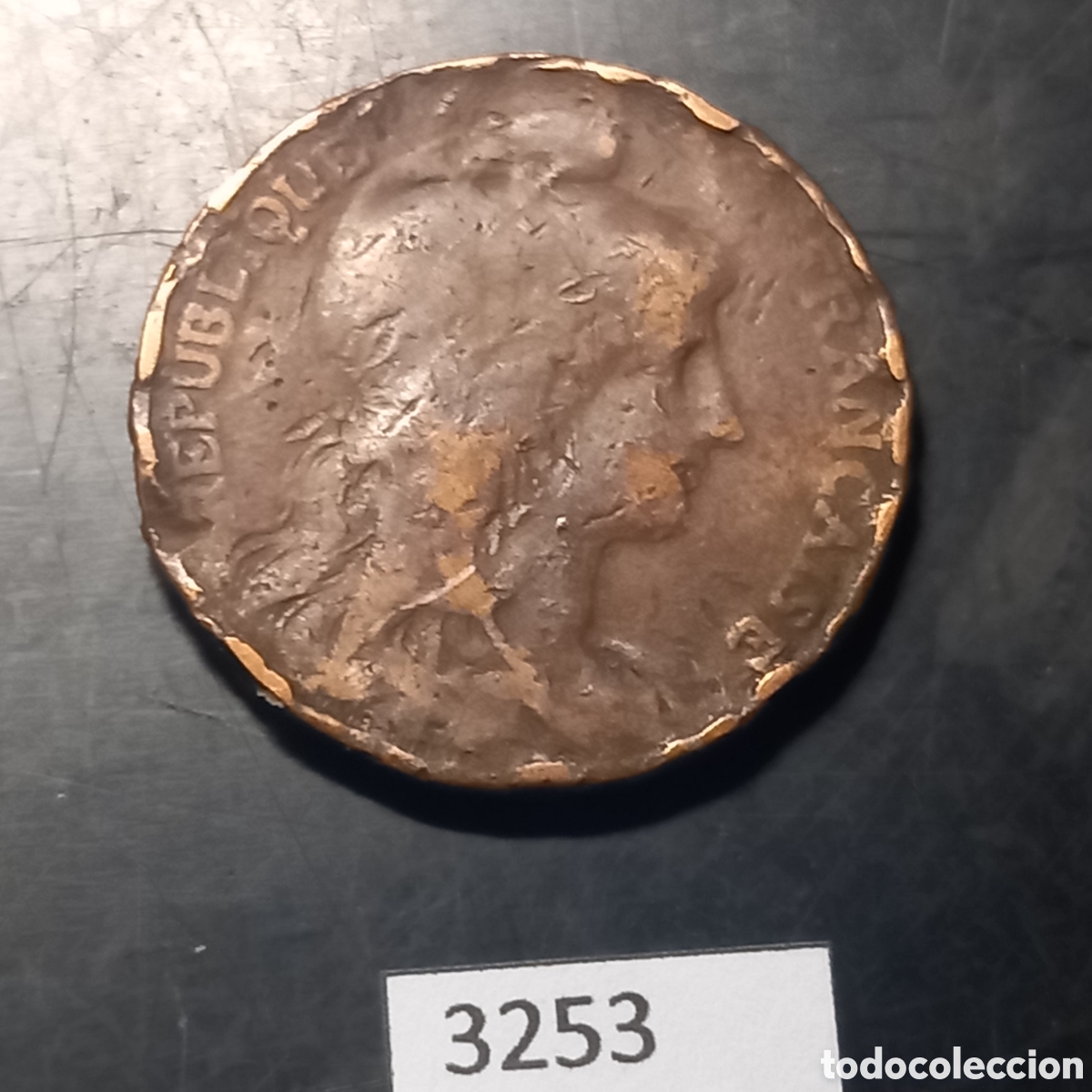 Monedas antiguas de Europa: Francia 10 c&eacute;ntimos 1914 - Foto 1