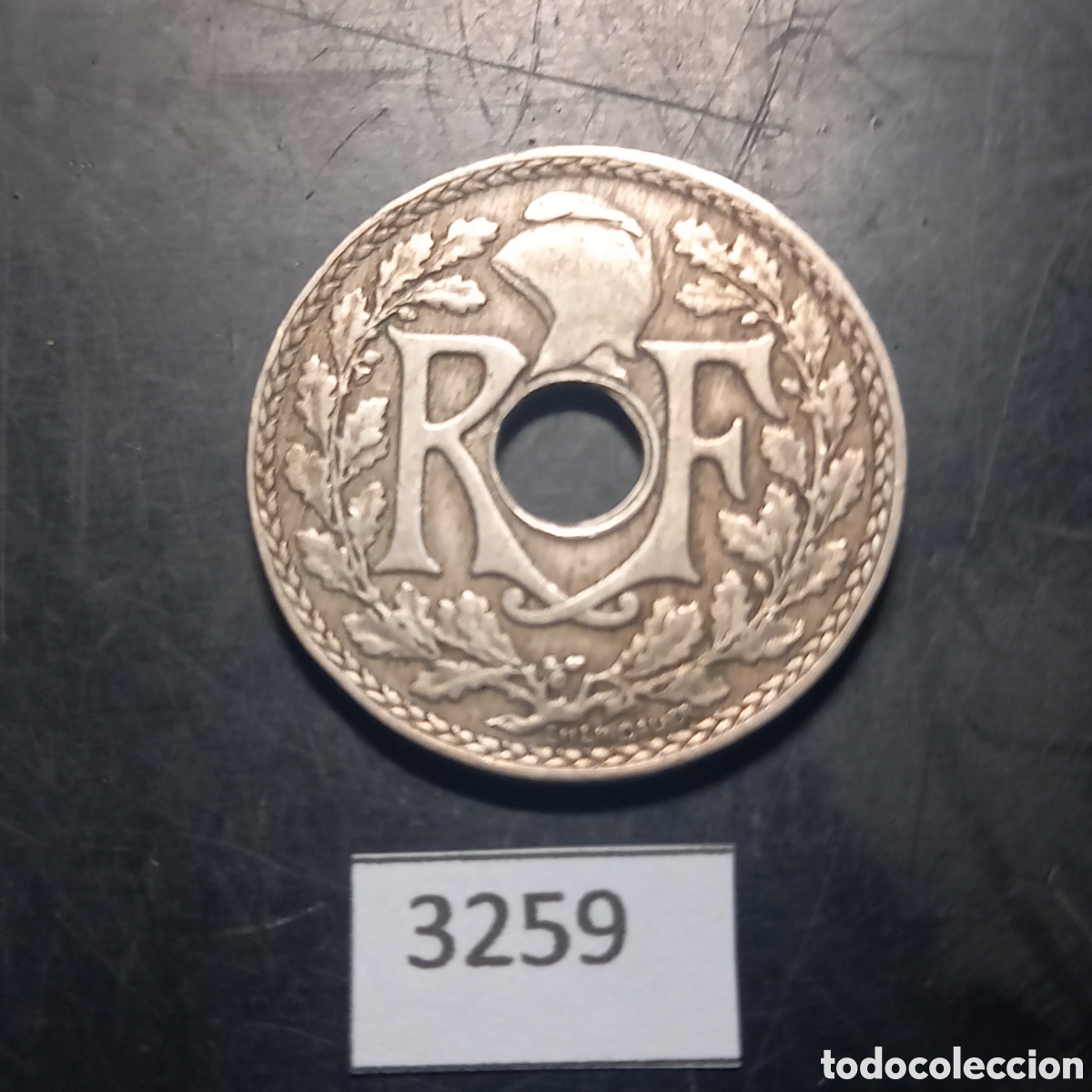 Monedas antiguas de Europa: Francia 25 c&eacute;ntimos 1918 - Foto 2
