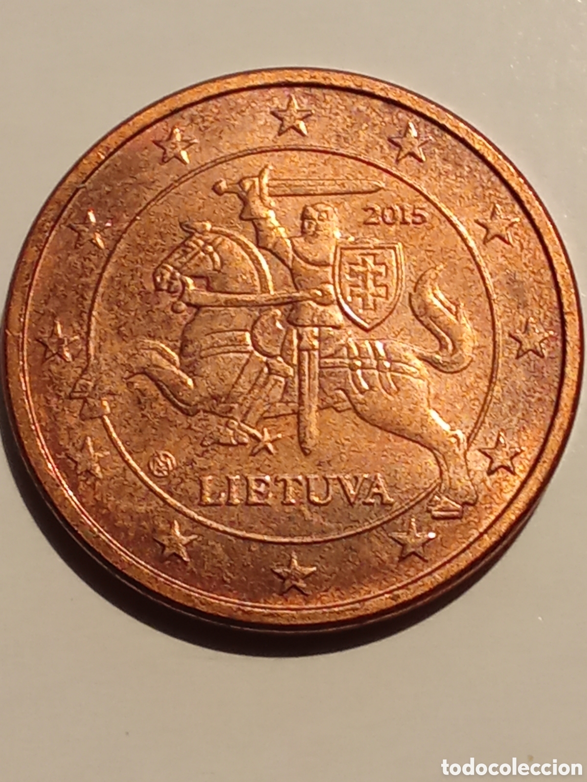 Monedas antiguas de Europa: Moneda LETONIA de 5 cent de euro a&ntilde;o 2015 - Foto 1