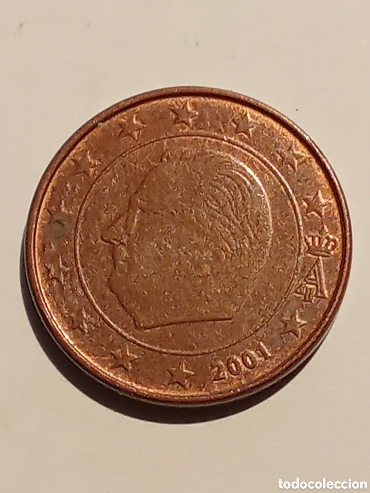 Monedas antiguas de Europa: moneda de 1 cent BELGICA de 2001 - Foto 1