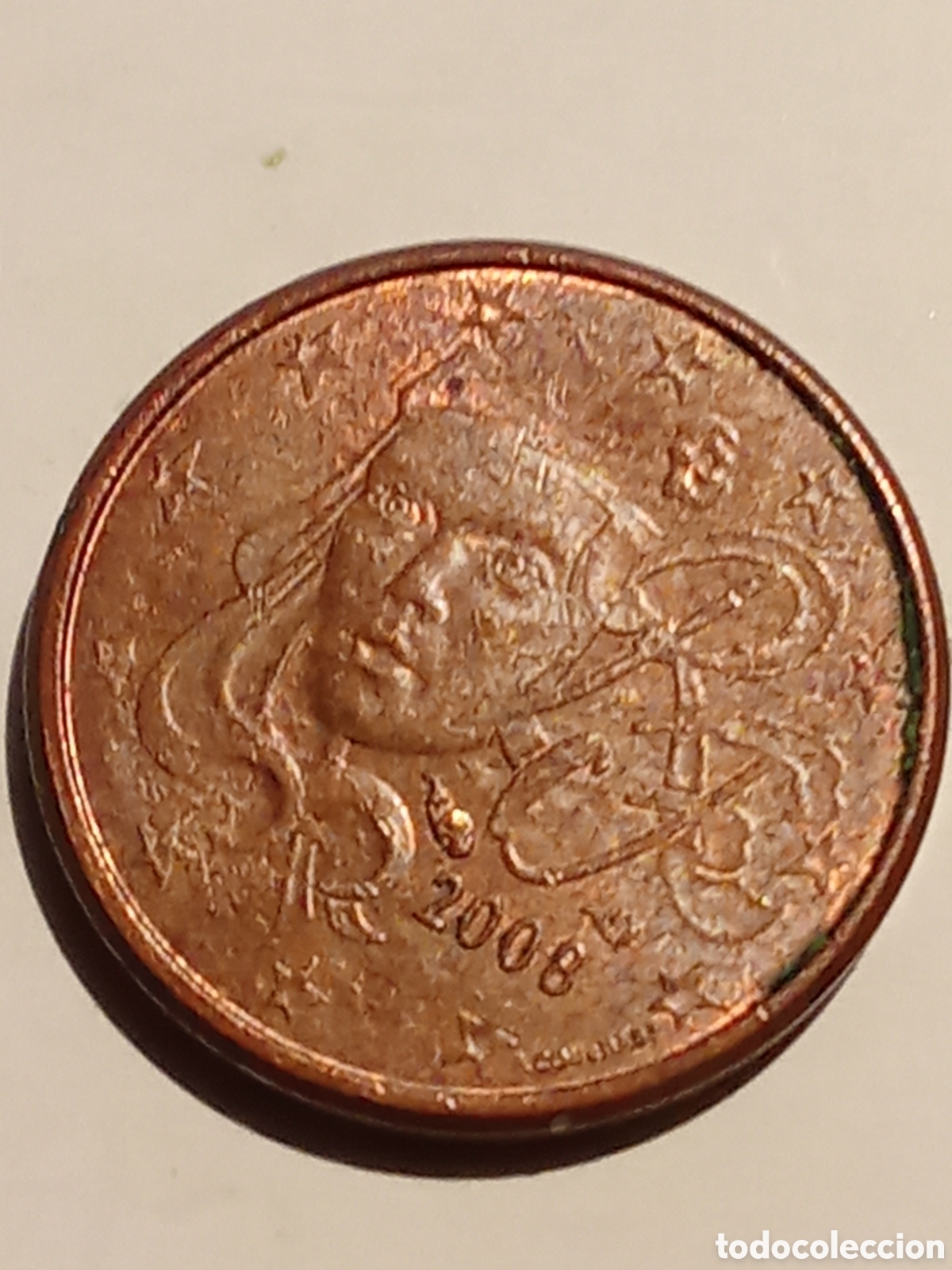 Monedas antiguas de Europa: moneda de 1 cent FRANCIA de 2008 - Foto 1
