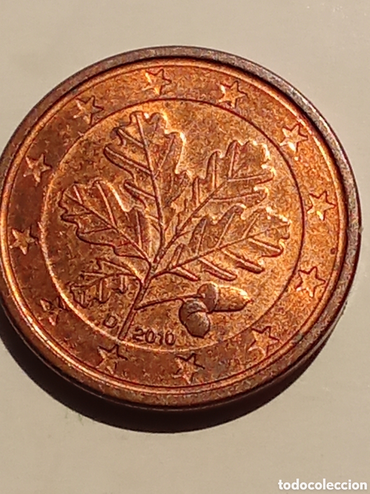 Monedas antiguas de Europa: moneda de 1 cent ALEMANIA de 2010 - Foto 1