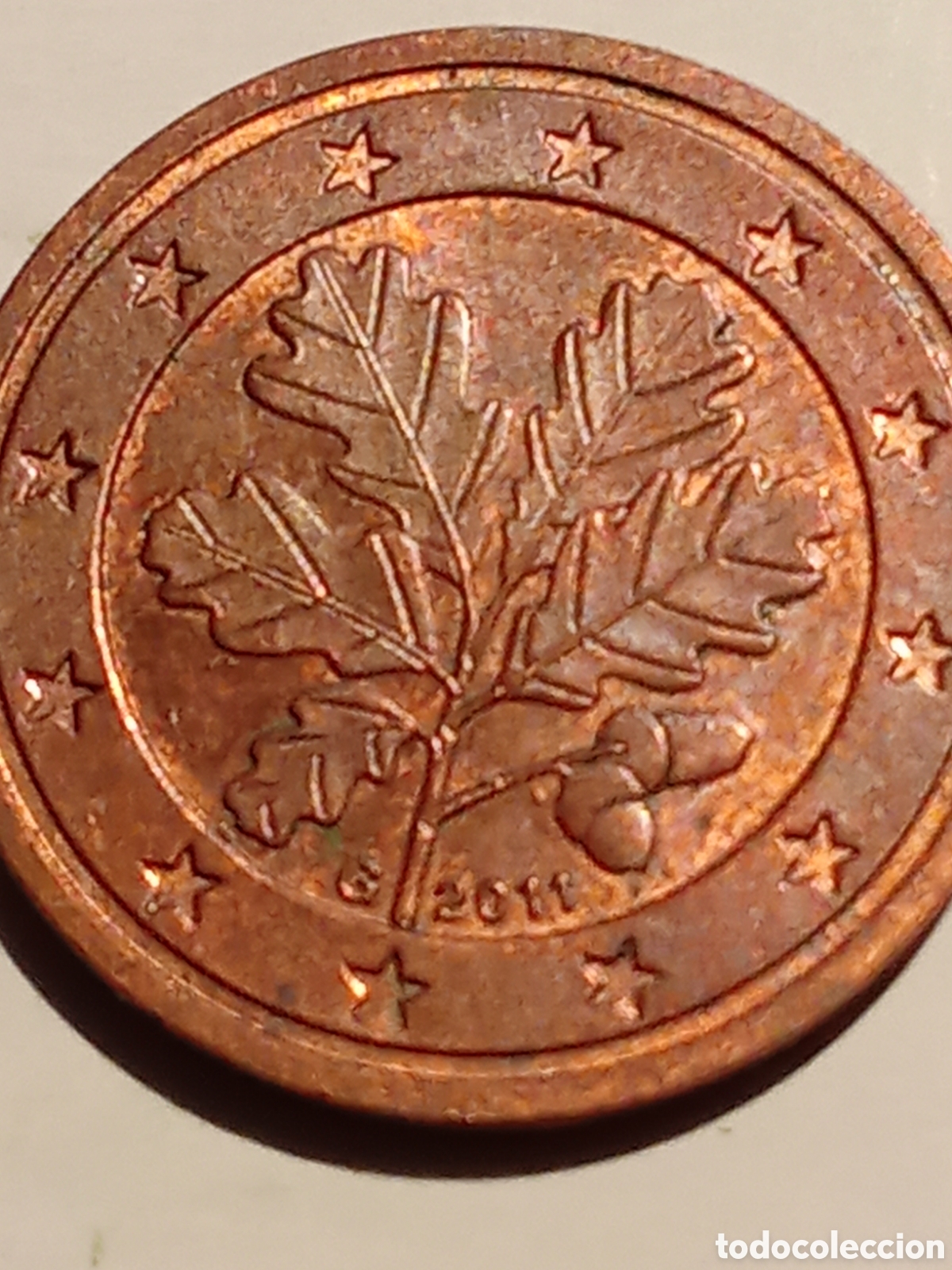 Monedas antiguas de Europa: moneda de 2 cent ALEMANIA de 2011 - Foto 1