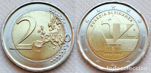 Monedas antiguas de Europa: Italia/Italy 2 euros 2024 Guardia di Finanza UNC/SC Sin circular