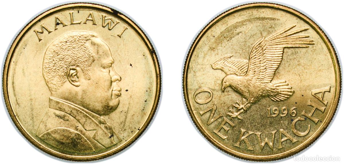 Monedas antiguas de Europa: Malawi Republic 1996 1 Kwacha Brass plated steel 8.86g BU KM 28