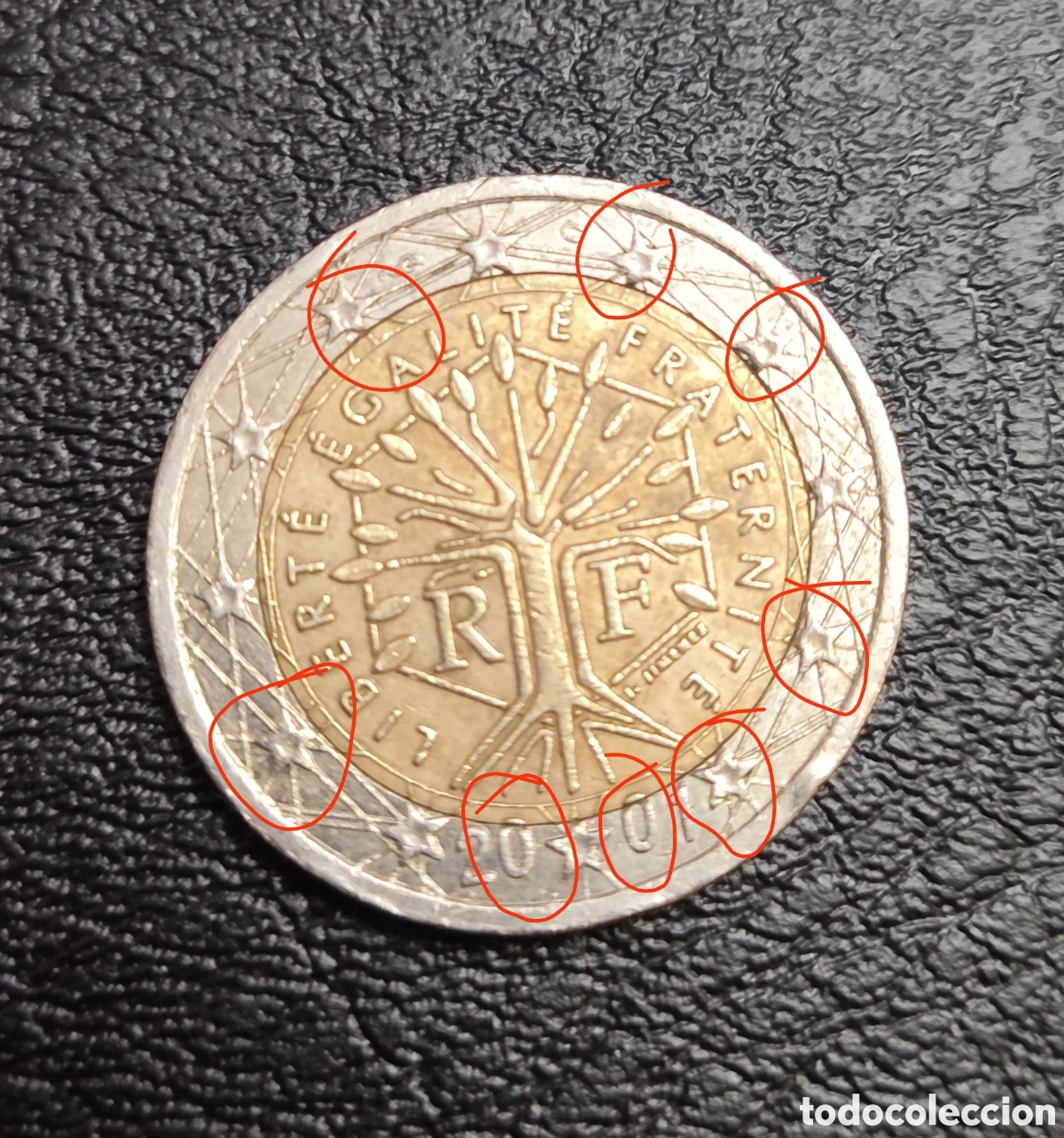 Monedas antiguas de Europa: Moneda 2&euro; Francia 2001 - Foto 1
