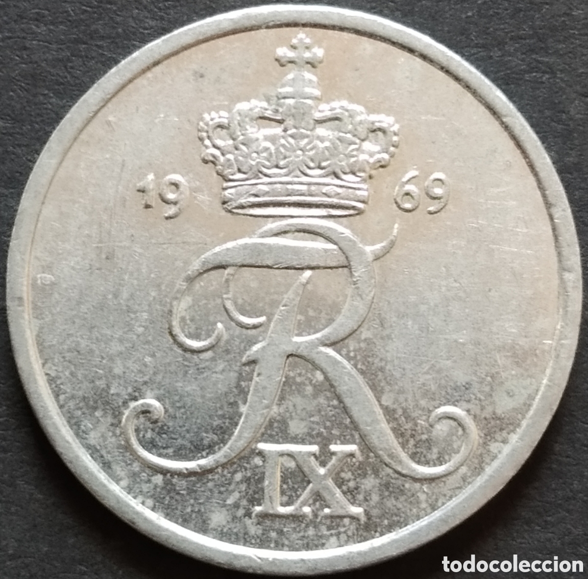 Monedas antiguas de Europa: MONEDA - DINAMARCA 2 ORE 1969 - Foto 2