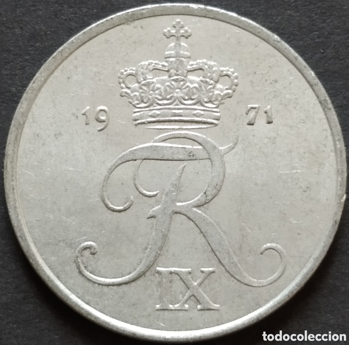 Monedas antiguas de Europa: MONEDA - DINAMARCA 2 ORE 1971 - Foto 2