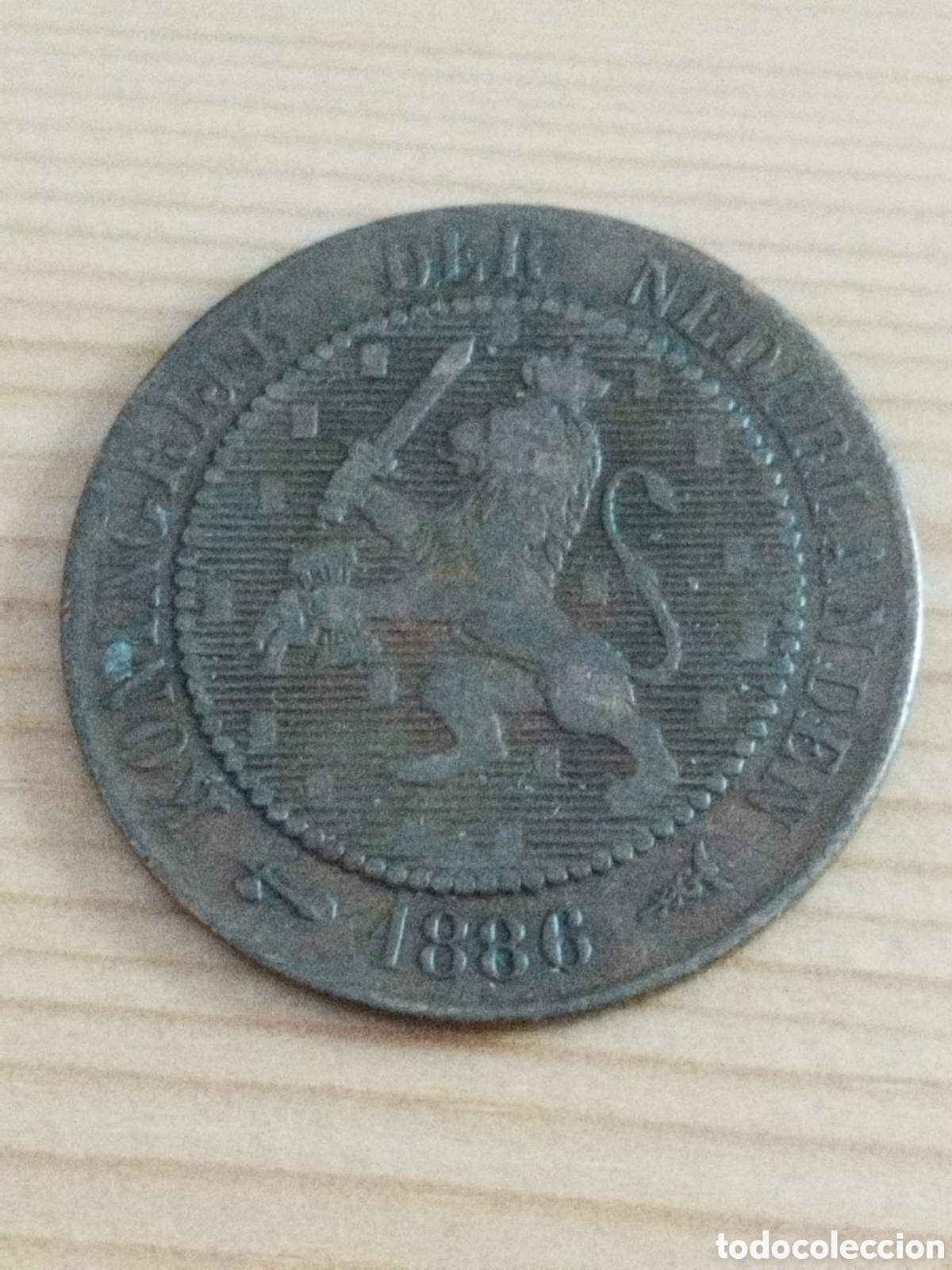Monedas antiguas de Europa: Holanda 2 1/2 c&eacute;ntimos de 1886 km#108 - Foto 1