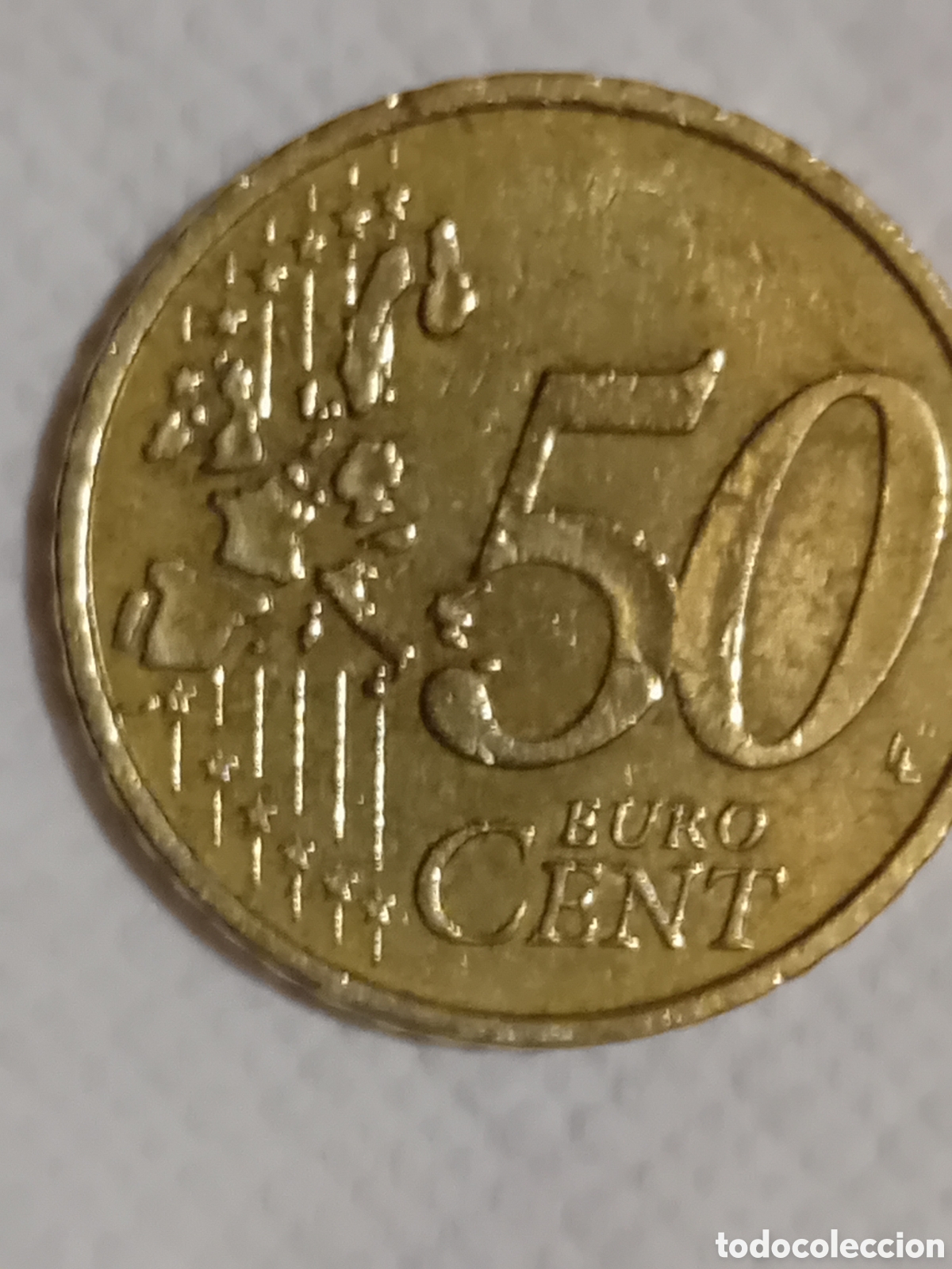 Monedas antiguas de Europa: Moneda de grecia 50 centimos. - Foto 2