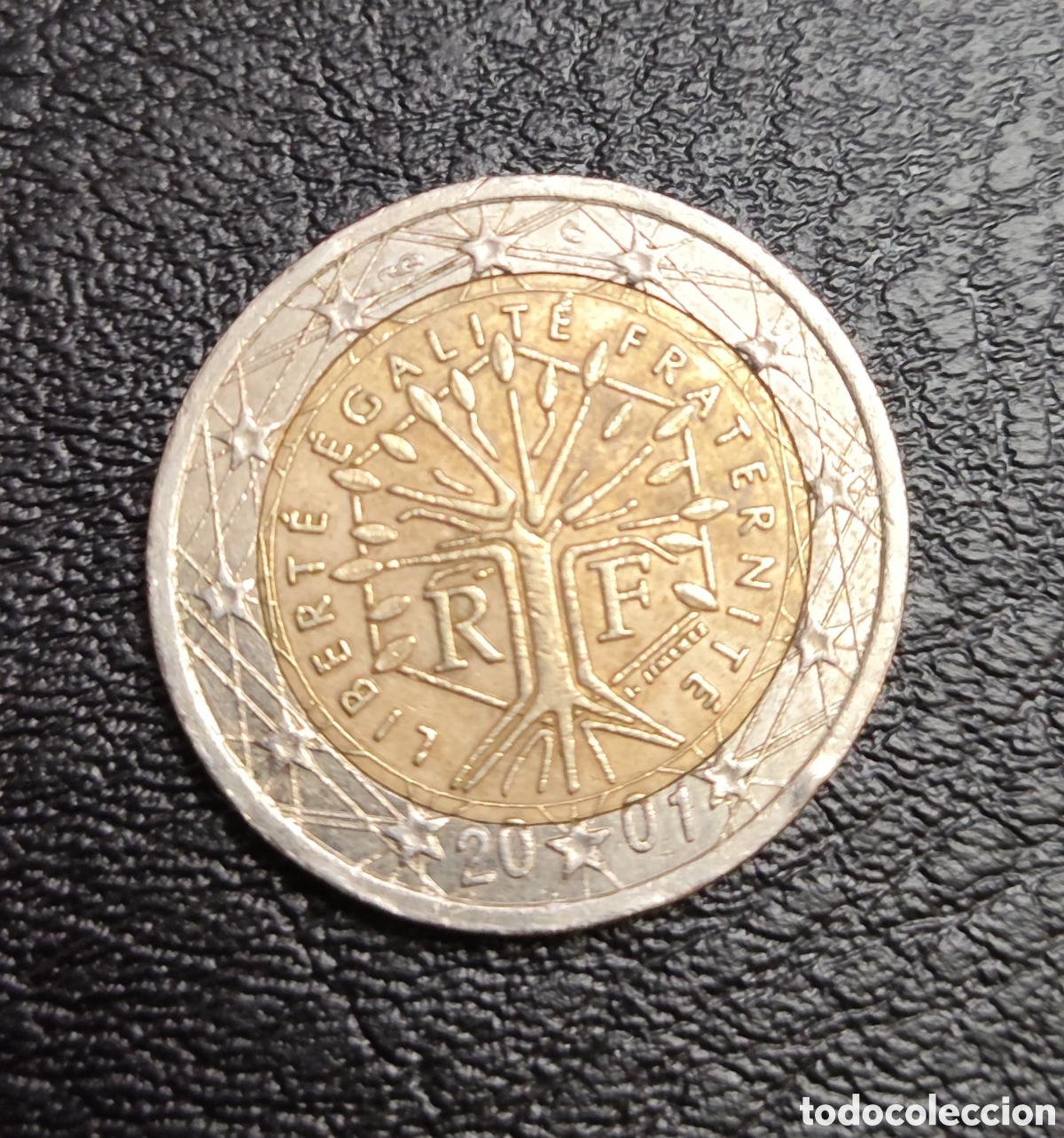 Monedas antiguas de Europa: Moneda 2&euro; Francia 2001 - Foto 2