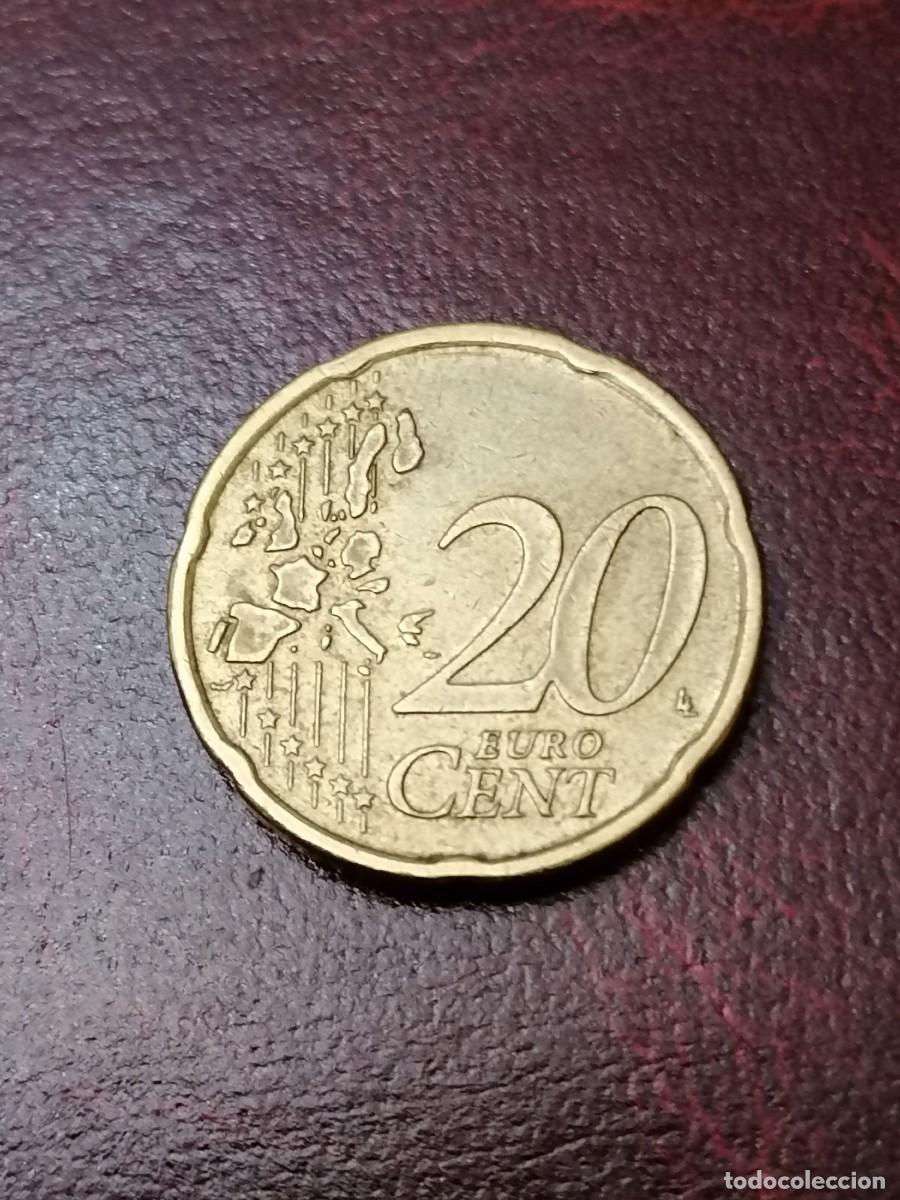 Monedas antiguas de Europa: Moneda, Holanda, 20 cent, 2001, MBC - Foto 2